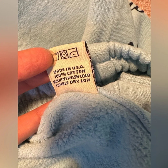 NWOT Sporty & Rich NY Health Club Sweatpants Sky Blue Small - Picture 11 of 11